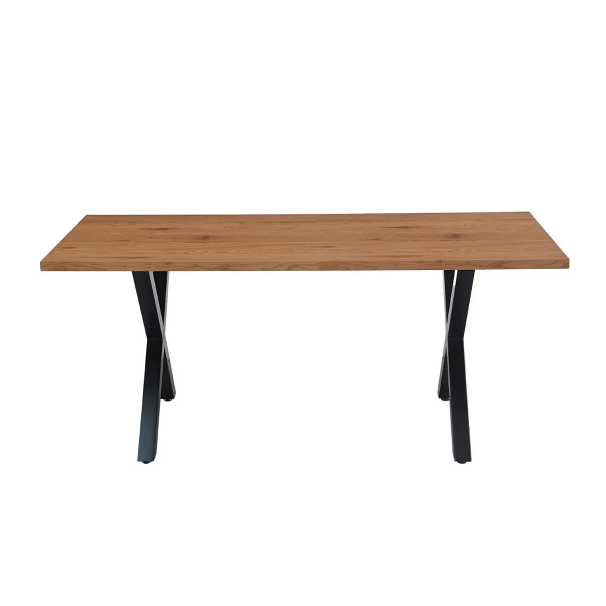 PANDALINO - Mesa Rectangular Diseño Cruzado 180x90 - Estilo Industrial