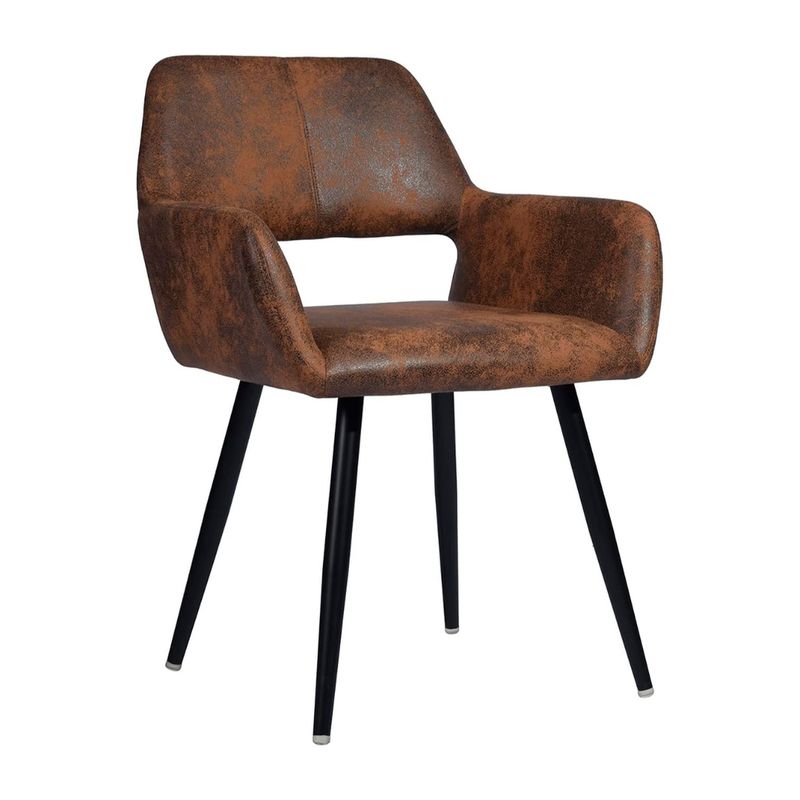 PANDALINO - Butaca Sitial Burgos - Ecocuero Café - Cómoda y Elegante
