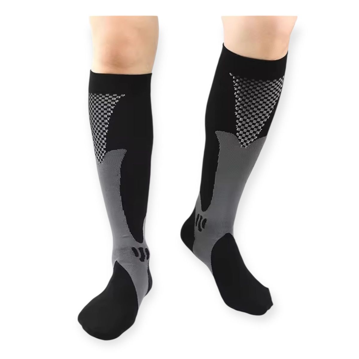 GENERICO - Media Compresión Calcetines Alivia Varices Circulación 1 Par S M