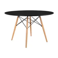 Mesa Redonda Estela 100cm - Comedor - Oficina - Negro