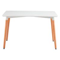 Mesa Rectangular Brunell 120x80 - Moderna y Elegante - Blanco