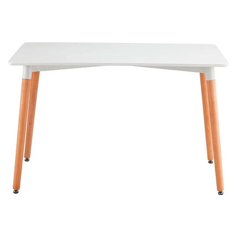 PANDALINO - Mesa Rectangular Brunell 120x80 - Moderna y Elegante - Blanco