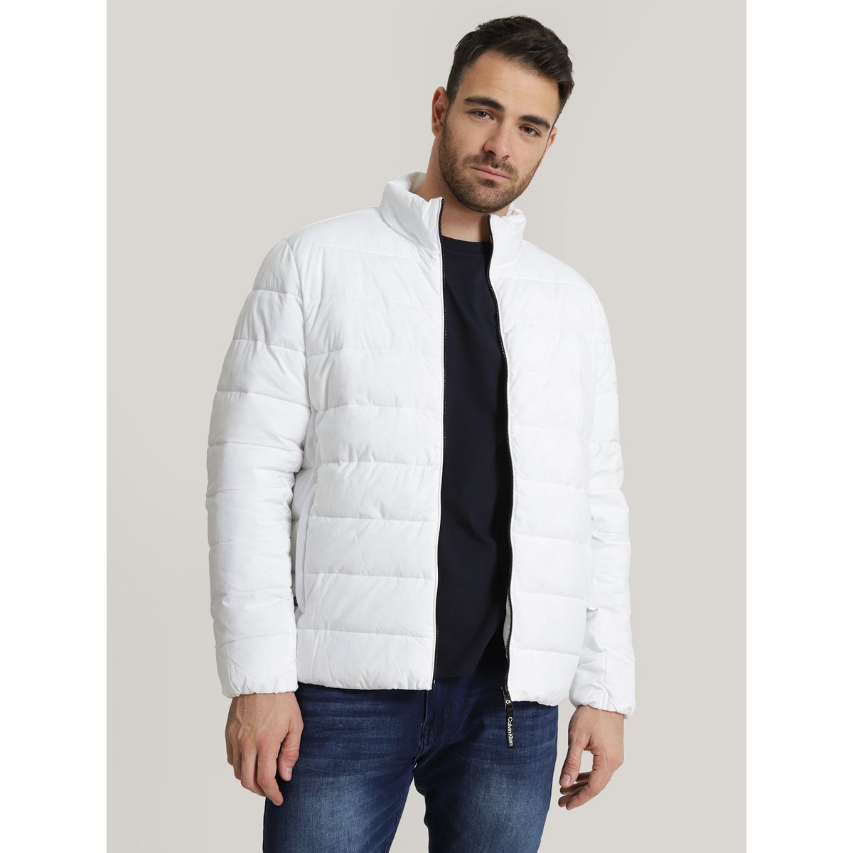 CALVIN KLEIN - Parka Stretch Pufer Blanco Calvin Klein