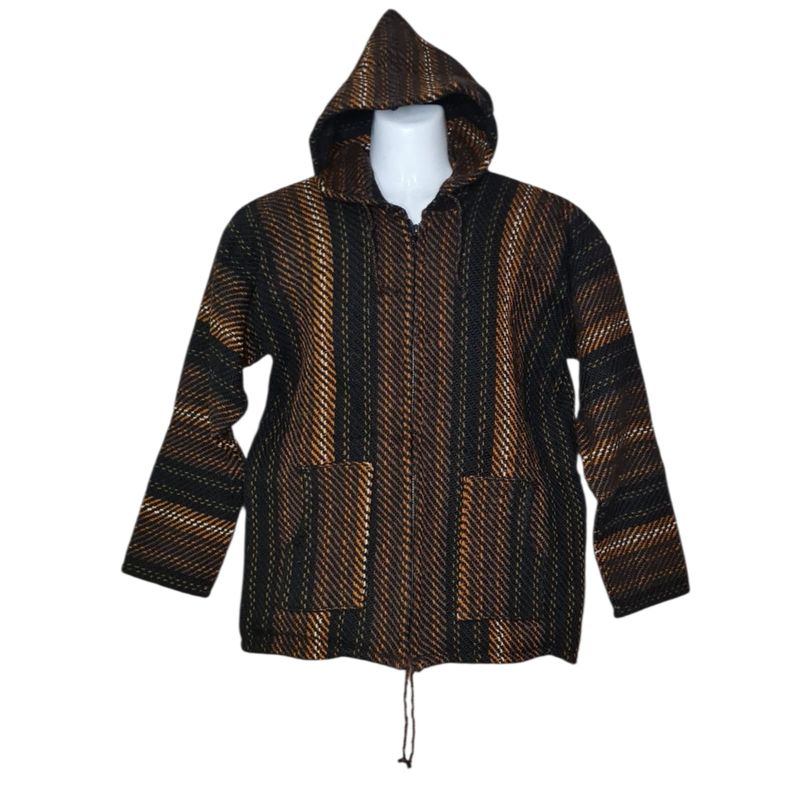 MORLAN - Chaleco de Lana de Oveja con capucha y cierre Unisex