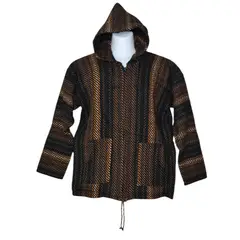 MORLAN - Chaleco de Lana de Oveja con capucha y cierre Unisex
