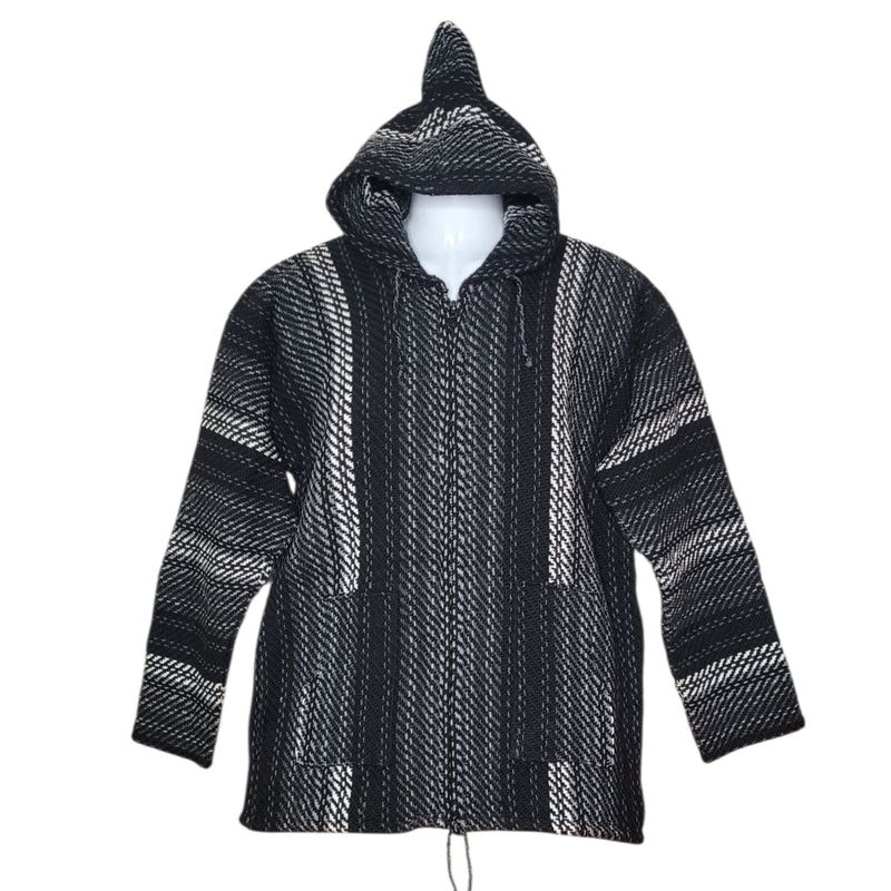 MORLAN - Chaleco de Lana de Oveja con capucha y cierre Unisex