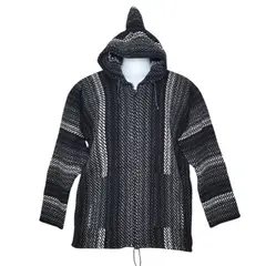 MORLAN - Chaleco de Lana de Oveja con capucha y cierre Unisex