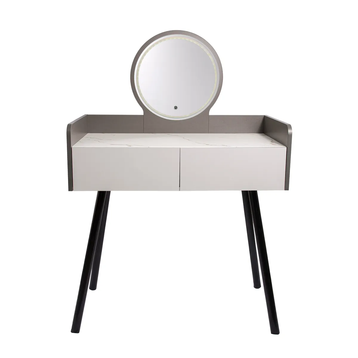 GENERICO - TOCADOR MAQUILLAJE MADERA + ESPEJO LUZ LED ELOISA