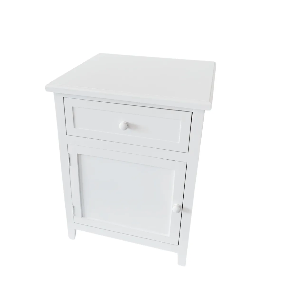 GENERICO - VELADOR DORMITORIO RECCO CAJON+PUERTA IZQUIERDO BLANCO
