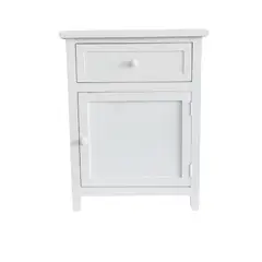 GENERICO - VELADOR DORMITORIO RECCO CAJON+PUERTA DERECHO BLANCO