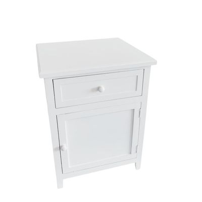 Imagen 2 del producto SET 2 VELADORES DORMITORIO RECCO CAJON PUERTA I+D BLANCO