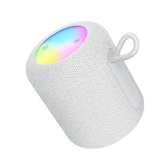 HOCO - Parlante HC30 Oceano Gris 5W Bluetooth 5.4 LED FM USB AUX TWS