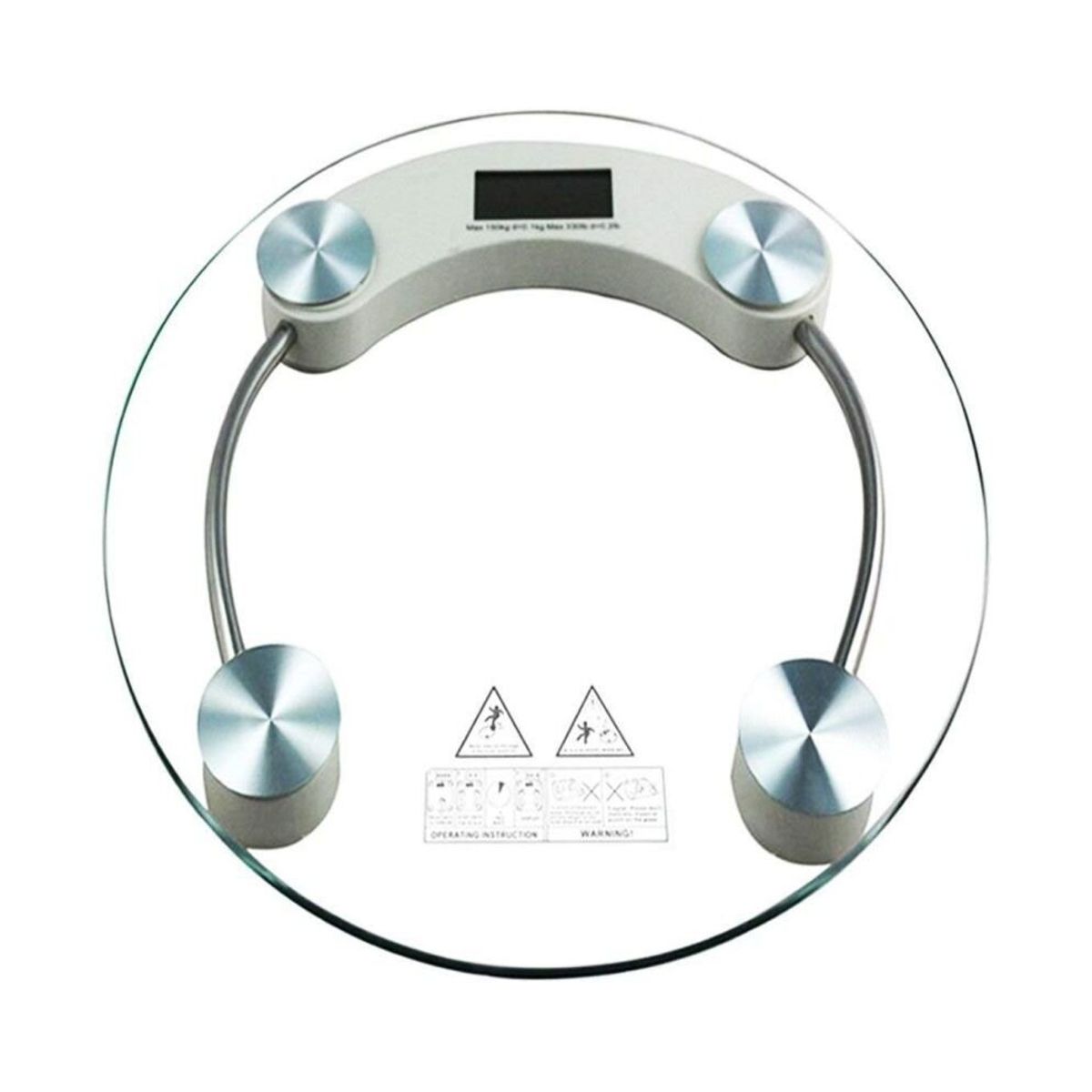 GENERICO - Pesa Digital De Baño De Vidrio Templado 180Kg