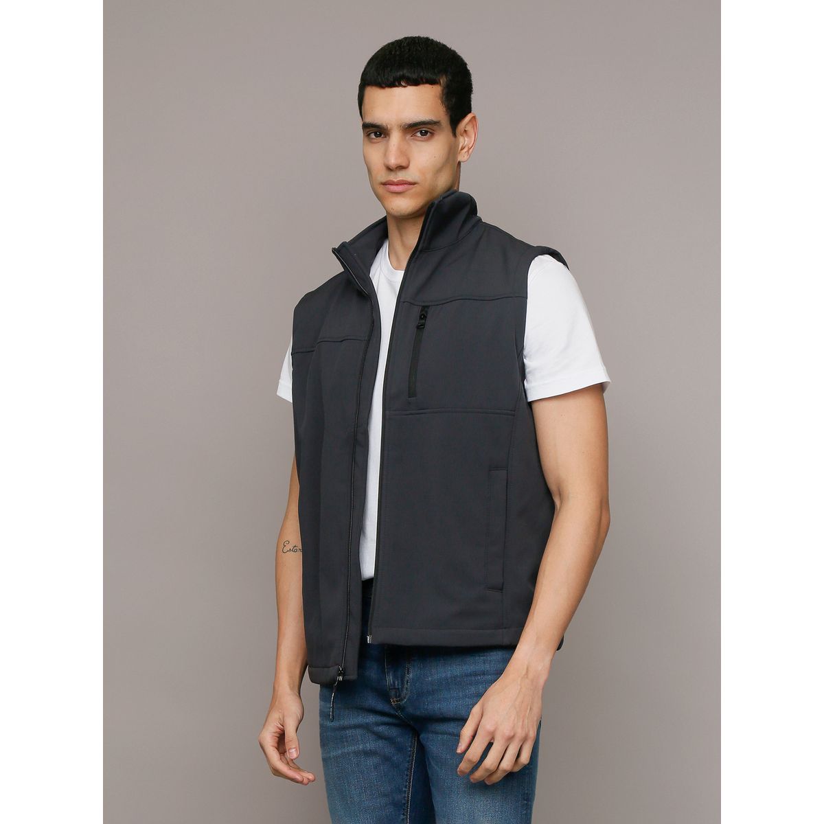 CALVIN KLEIN - Chaqueta Vest Softshell Gris Calvin Klein