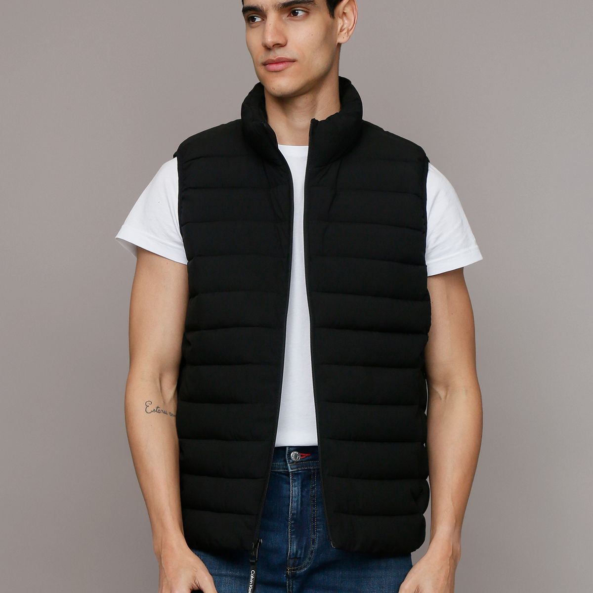 CALVIN KLEIN - Chaqueta Vest Acolchada Negro Calvin Klein