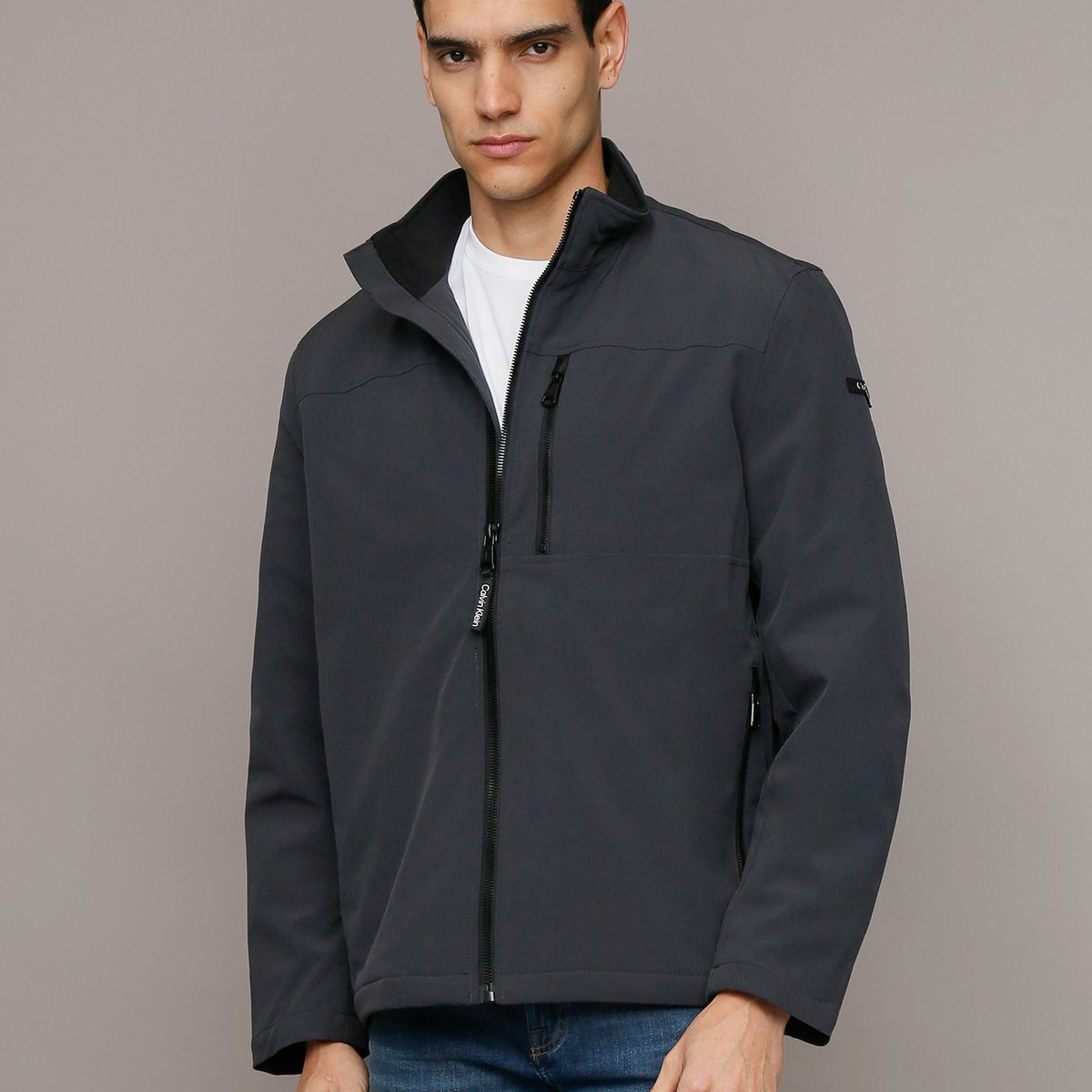 CALVIN KLEIN - Chaqueta Sherpa Lined Gris Calvin Klein