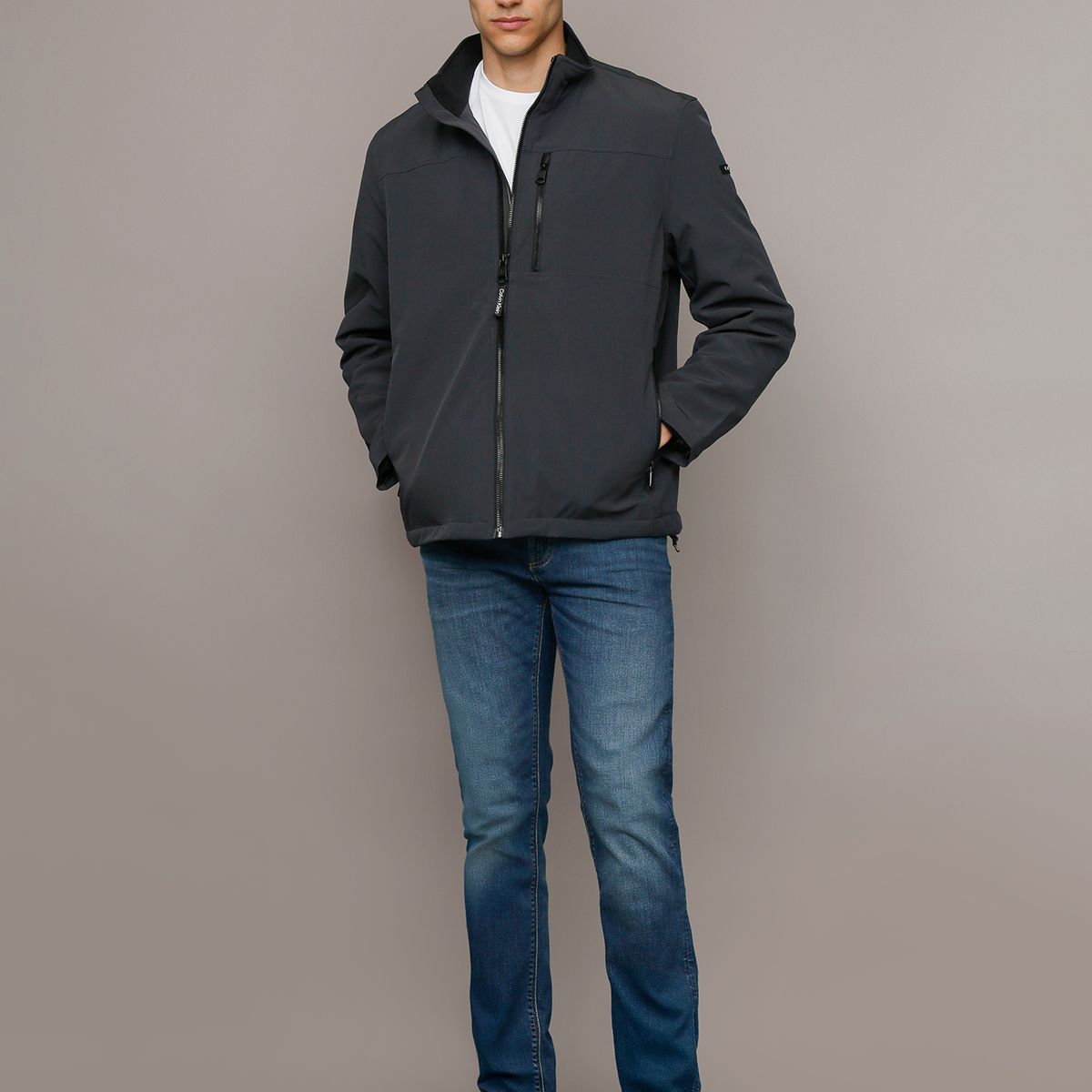 CALVIN KLEIN - Chaqueta Sherpa Lined Gris Calvin Klein