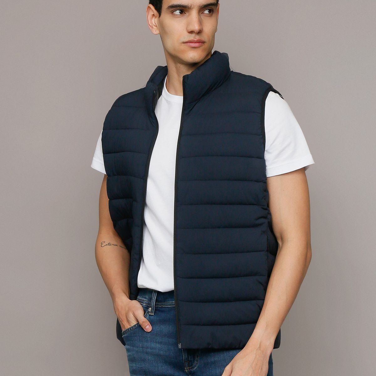 CALVIN KLEIN - Chaqueta Ligera Vest Azul Calvin Klein