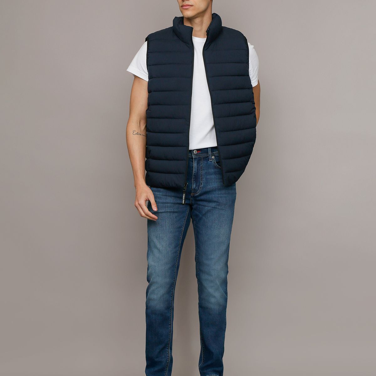 CALVIN KLEIN - Chaqueta Ligera Vest Azul Calvin Klein