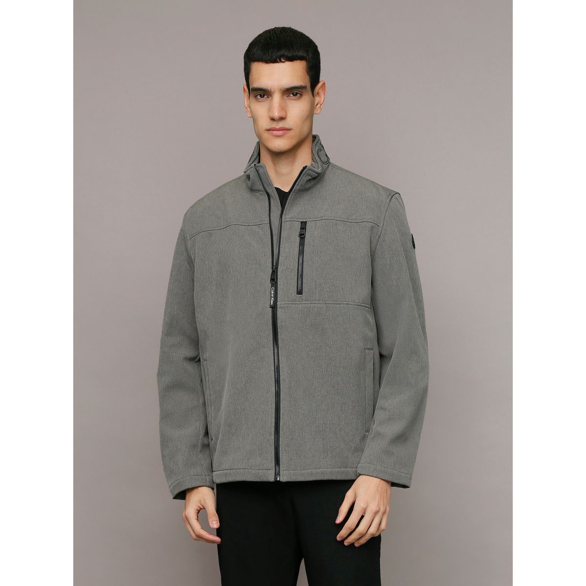 CALVIN KLEIN - Chaqueta Ck Soft Shell Gris Calvin Klein