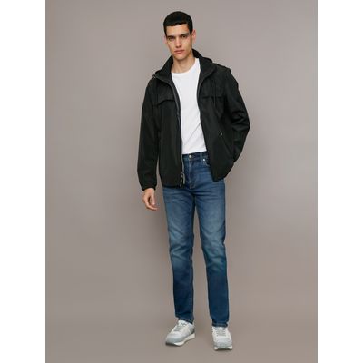 Imagen 2 del producto Chaqueta Ligera con Gorro Negro