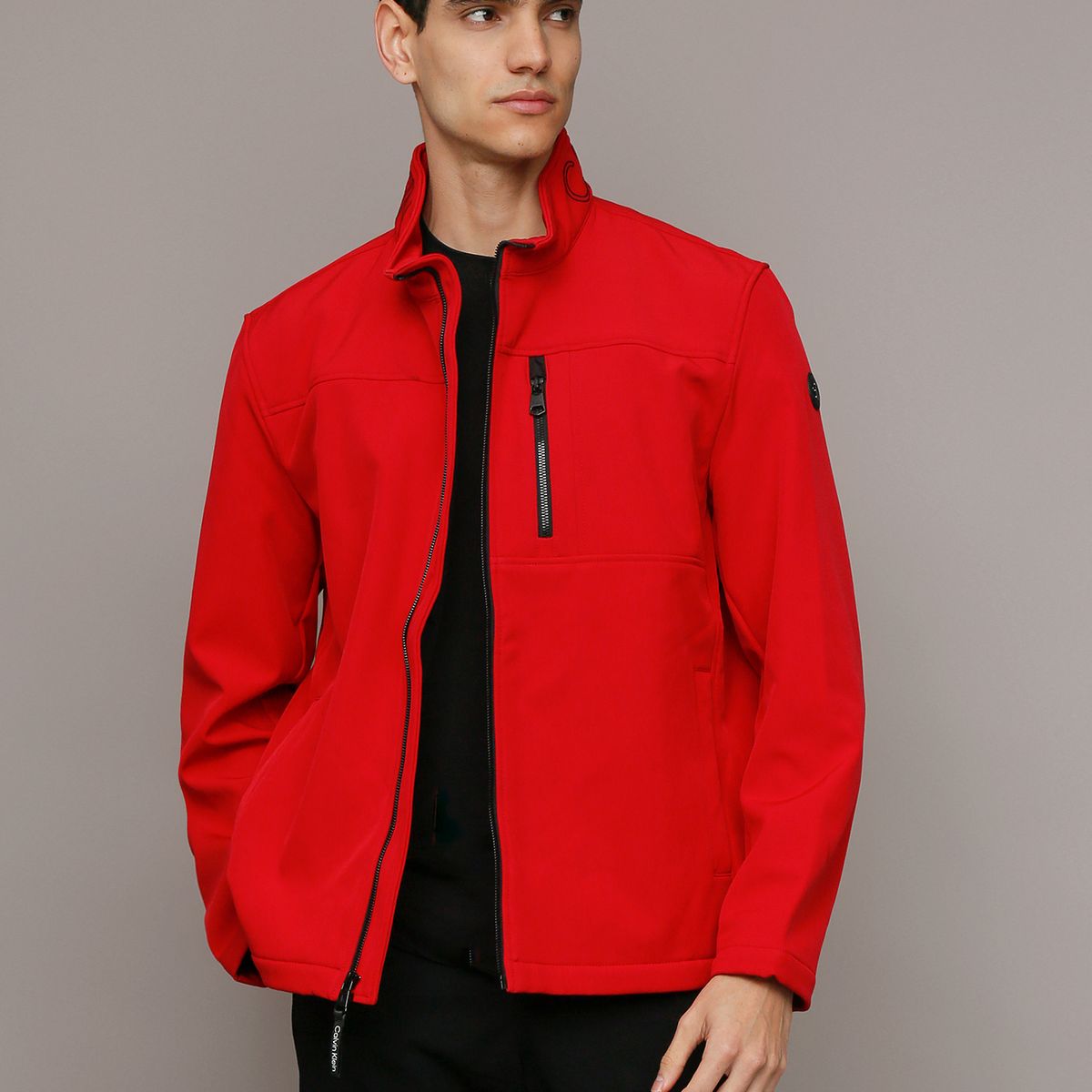 CALVIN KLEIN - Chaqueta Ck Soft Shell Rojo Calvin Klein