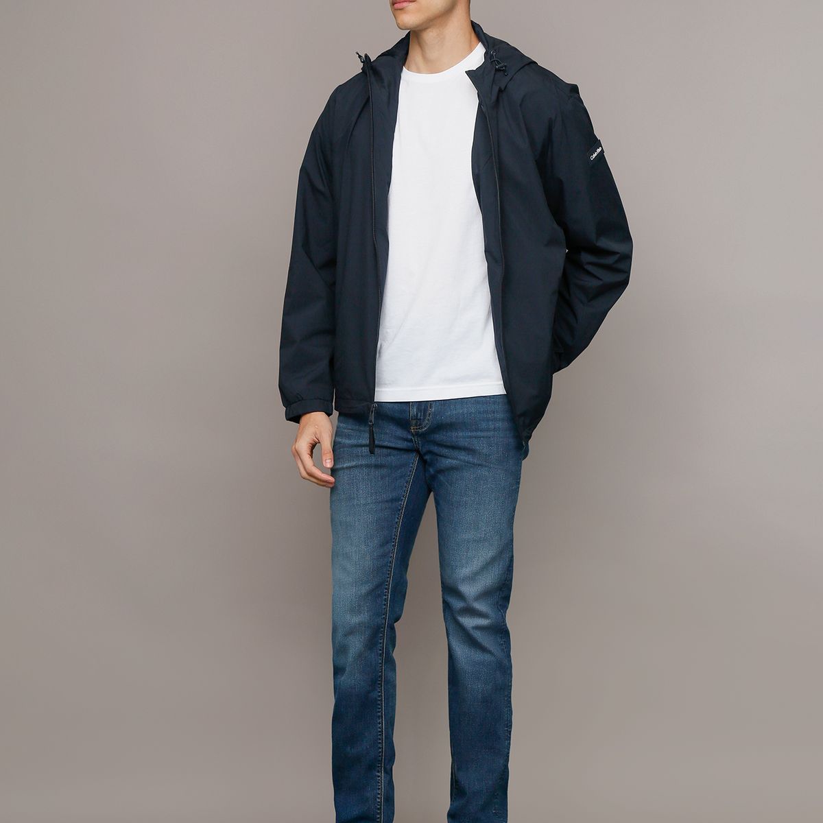 CALVIN KLEIN - Cortaviento Stretch Azul Calvin Klein NVY