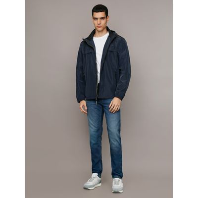 Imagen 2 del producto Chaqueta Ligera con Gorro Azul