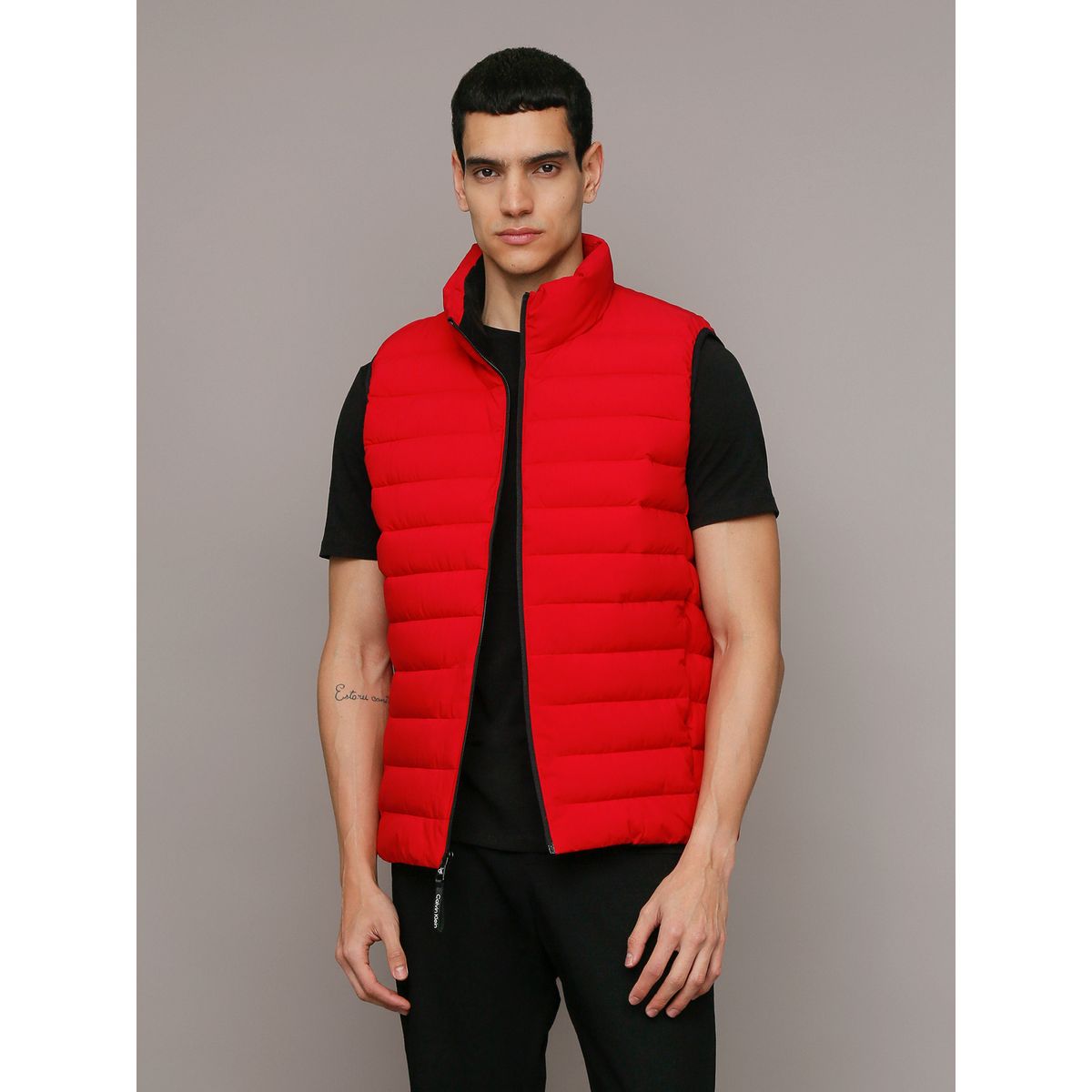 CALVIN KLEIN - Chaqueta Vest Ligera Acolchada Rojo Calvin Klein