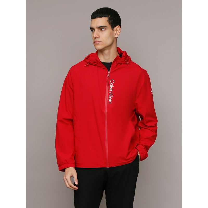 CALVIN KLEIN - Cortaviento Stretch Rojo Calvin Klein