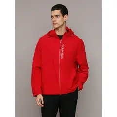 CALVIN KLEIN - Cortaviento Stretch Rojo