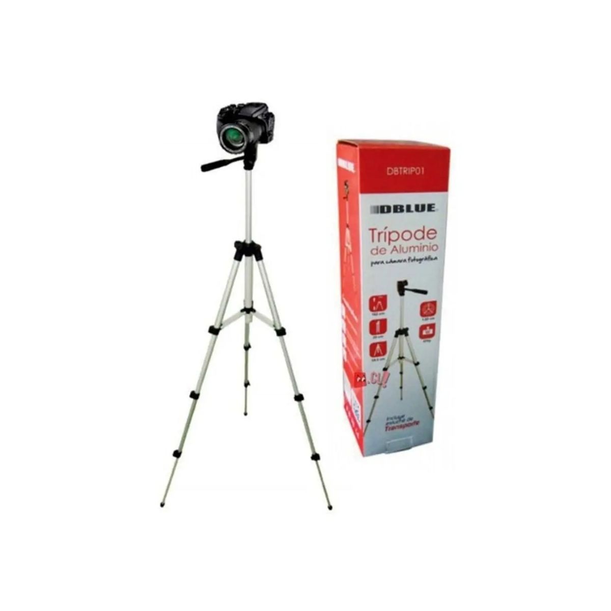 DBLUE - Trípode Aluminio Plegable Cámaras 102cms - Ps