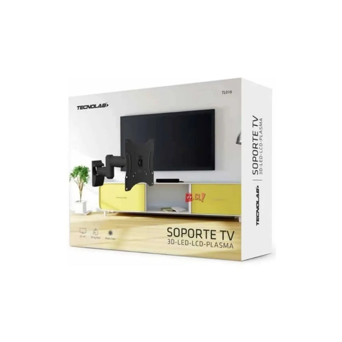 TECNOLAB - Soporte Tv De 21 A 47 Pulgadas Giro 35 Grados - Ps