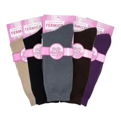 EKOL TACTICA MILITAR - Pack 3 Calcetines Soquete Térmico Soft Mujer