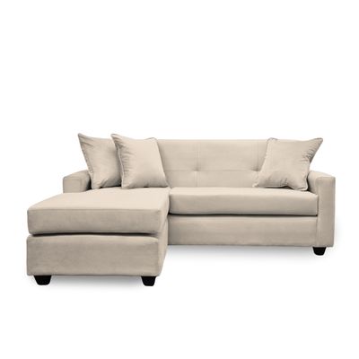 Imagen 2 del producto Sofá L Intercambiable New Sevilla Felpa Beige