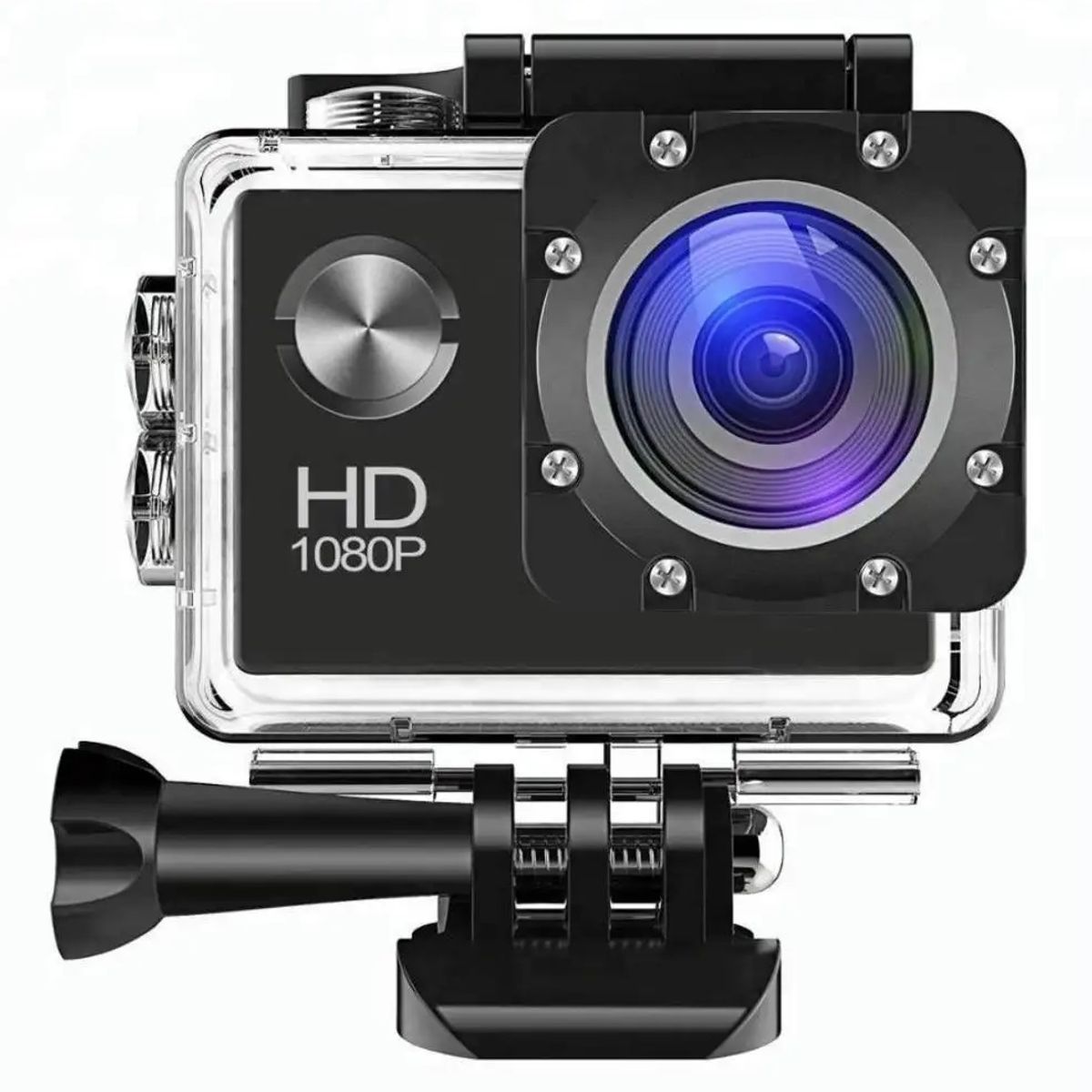 GENERICO - CÁMARA DEPORTIVA FULL HD 1080P LENTE AMPLIO 140° IMPERMEABLE 30M