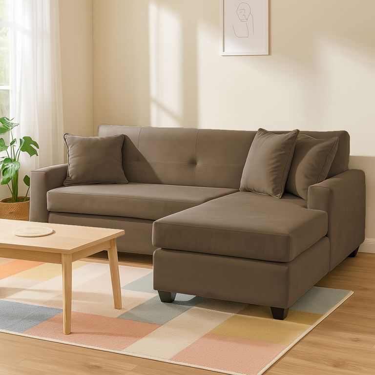 Sofa L Intercambiable New Sevilla Felpa Cafe