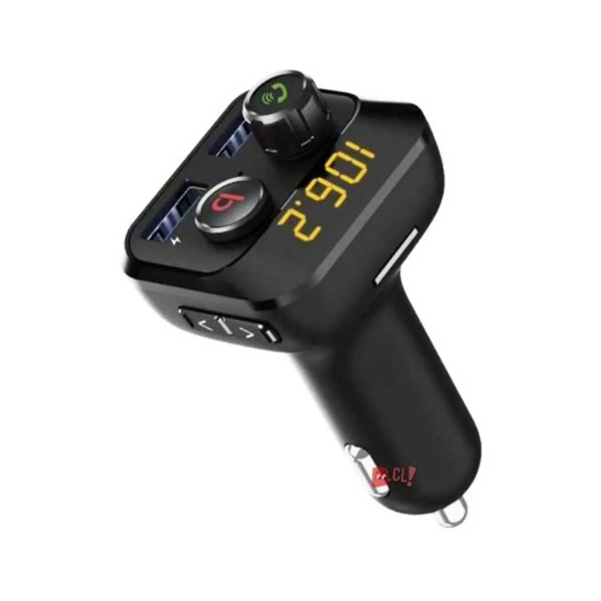 TECNOLAB - Transmisor Fm Bluetooth 5.0 Auto Con Botón Bass - Ps