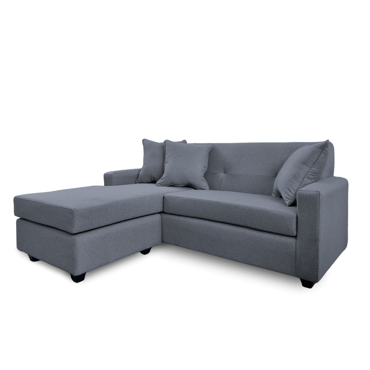 MBC - Sofá L Intercambiable New Sevilla Tela Gris Grafito