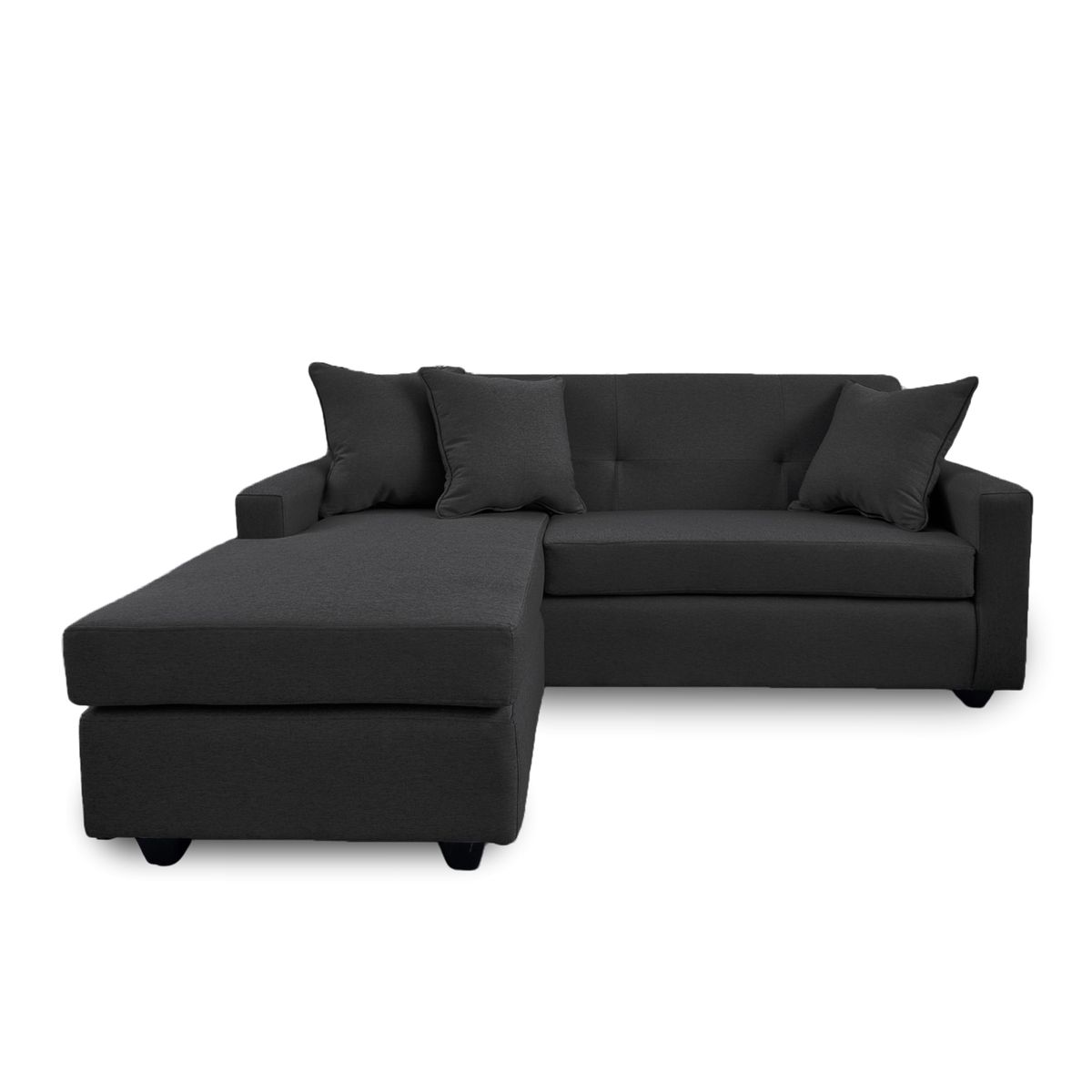 MBC - Sofa L Intercambiable New Sevilla Tela Negro