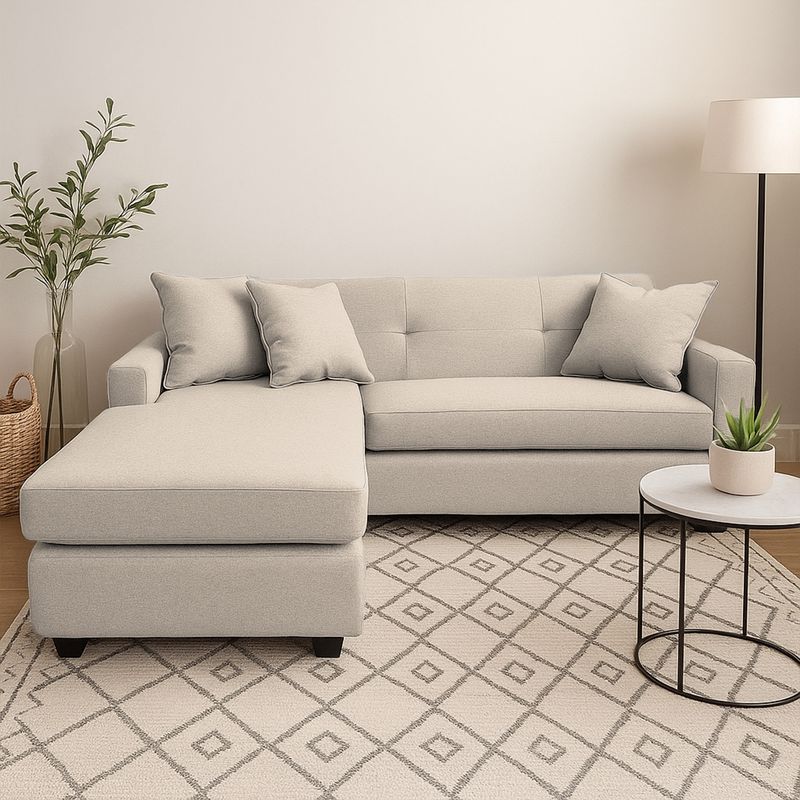 GENERICO - Sofá L Intercambiable New Sevilla Tela Beige