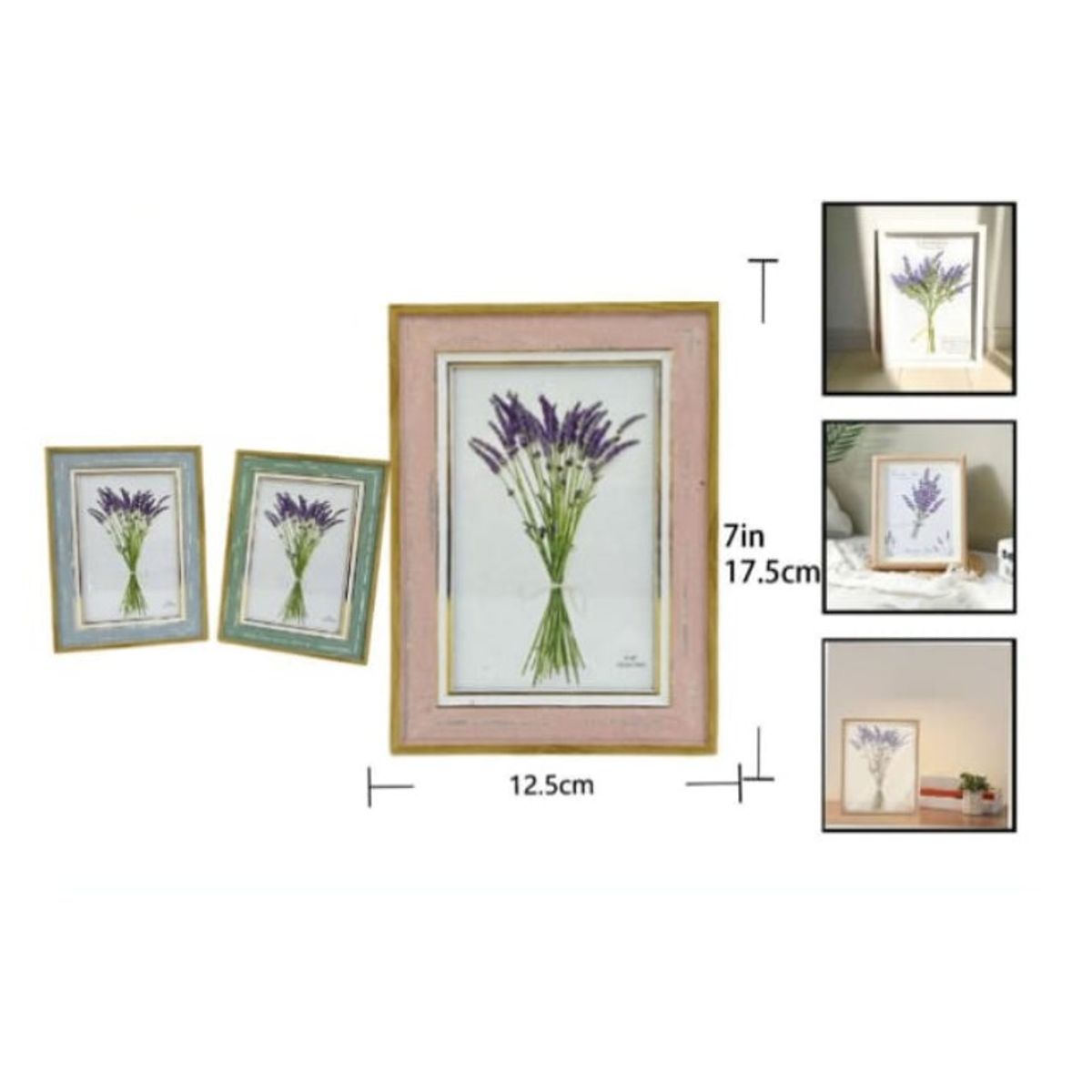 GENERICO - Marco De Fotos Para El Hogar 12,5 X 17,5 Cm