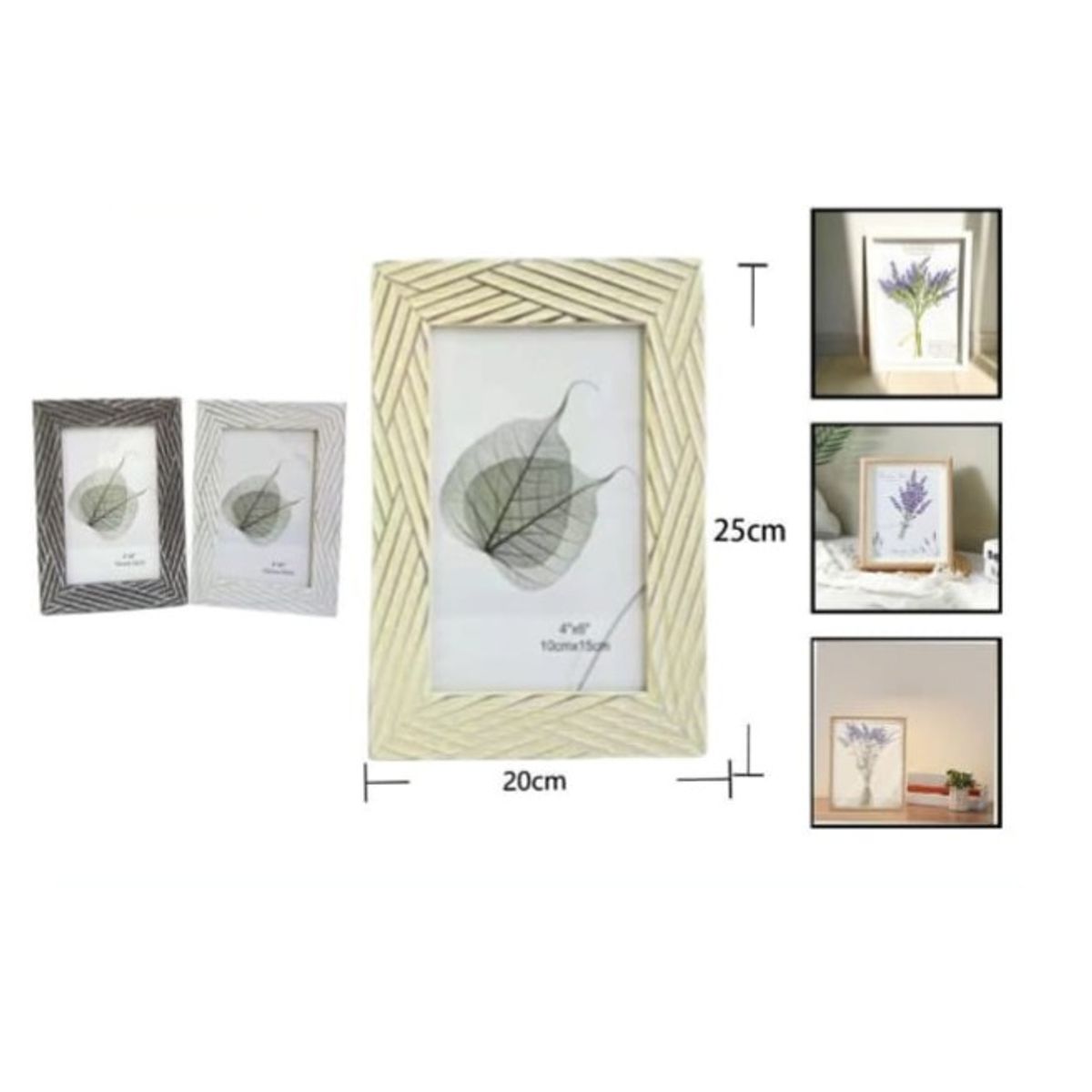 GENERICO - Marco De Fotos Para El Hogar 20 X 25 Cm