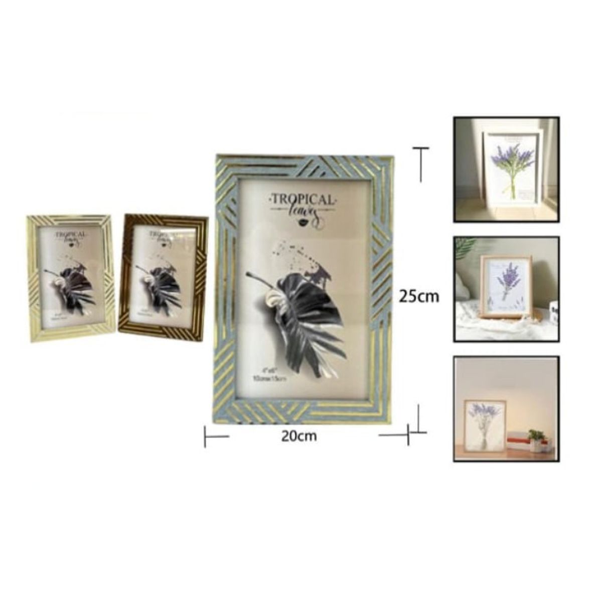 GENERICO - Marco De Fotos Para El Hogar 20 X 25 Cm