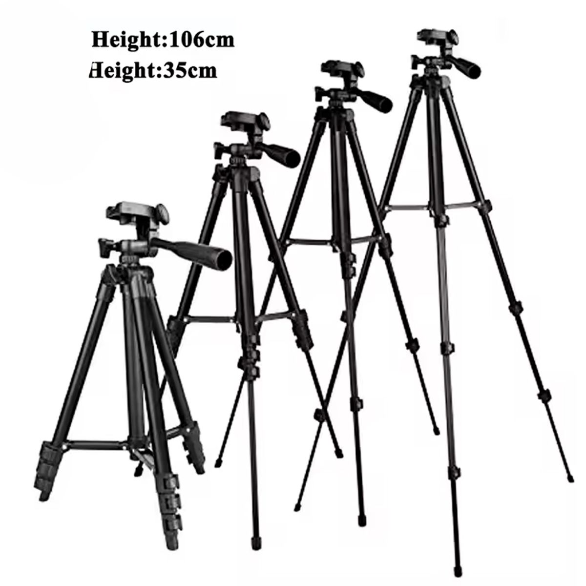 IRM - Trípode Profesional Para Celulares Y Cámaras 3 Niveles con Cabezal