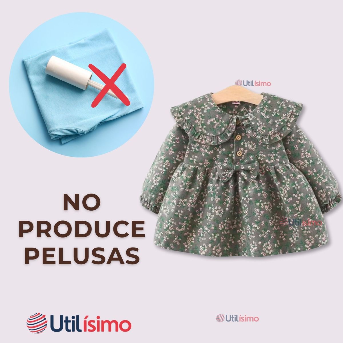 JUMP KIDS - Vestido Floreado De Lana Forrado En Algodón Niña Gris