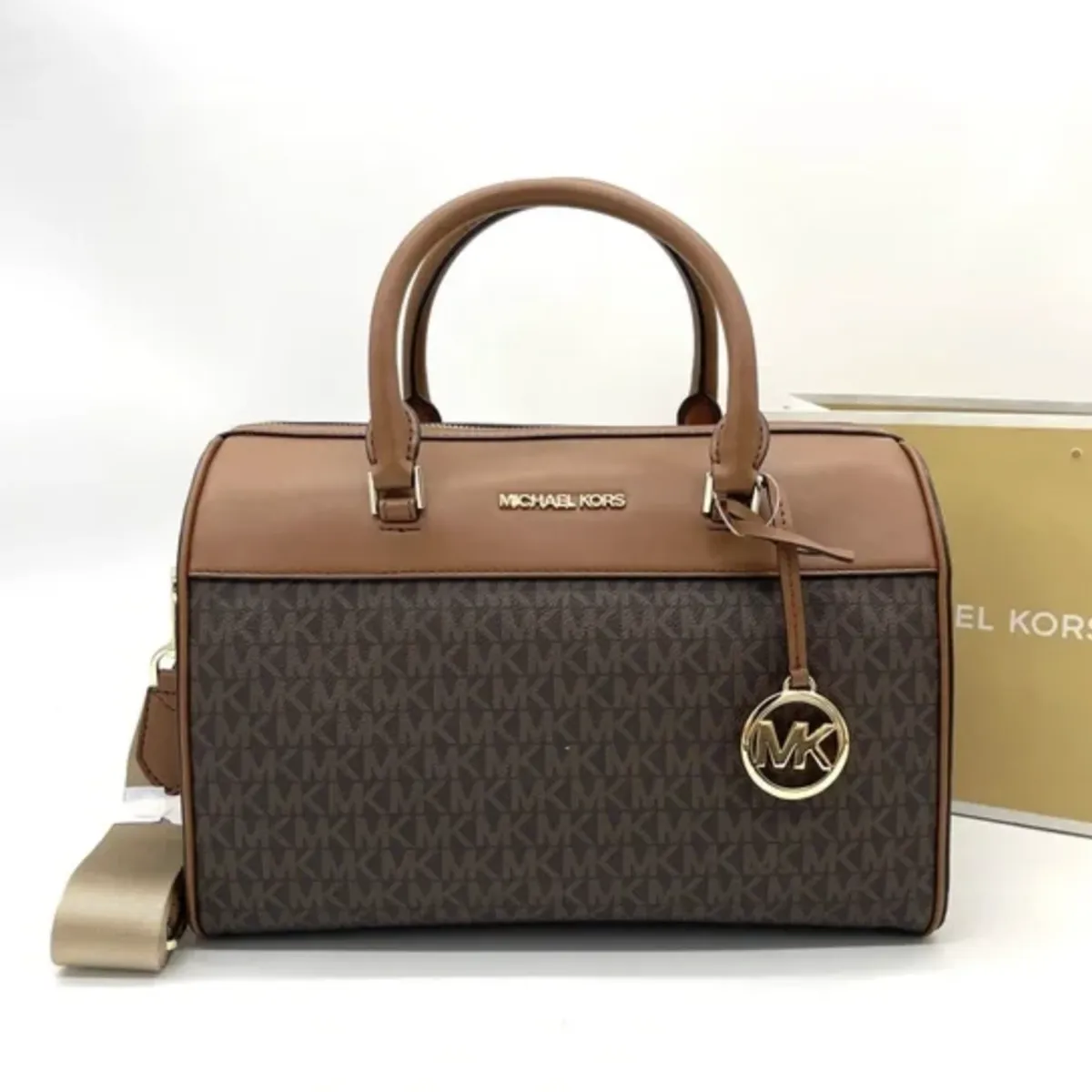 MICHAEL KORS - BOLSO DUFFLE BROWN MEDIUM MICHAEL KORS