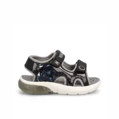 BUBBLE GUMMERS - Sandalia Niño Bubblegummers Venon/Felix Negro - Gris