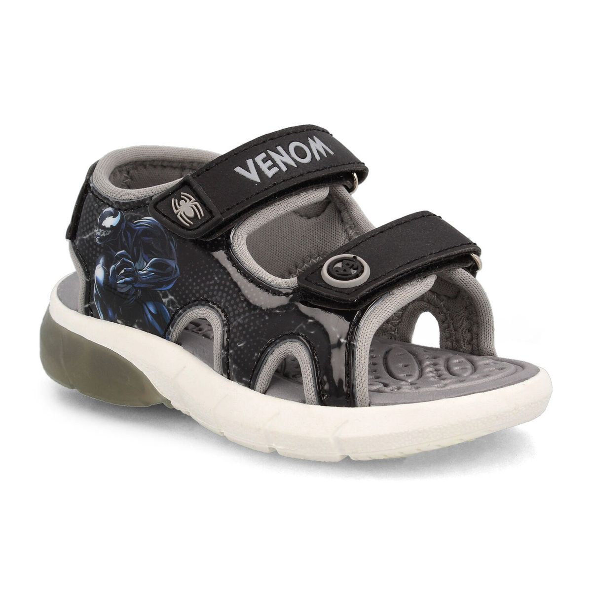 BUBBLE GUMMERS - Sandalia  Niño Bubblegummers Venon/Felix Negro - Gris