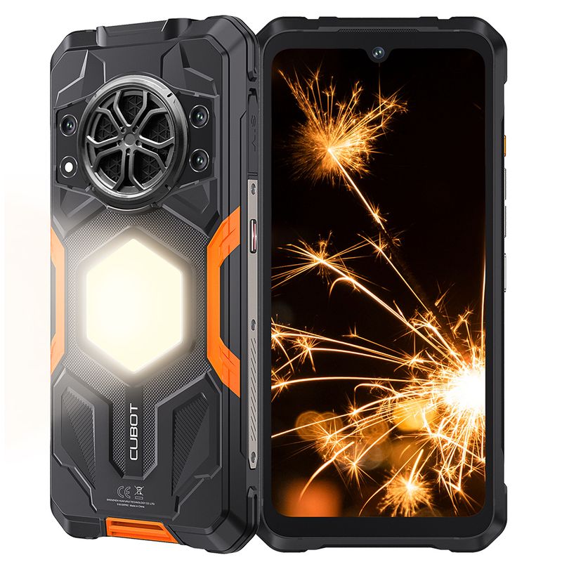 CUBOT - CUBOT KINGKONG Power5 Smartphone 6GB RAM 128GB ROM Android 15 Sistema 6.88" Pantalla Negro Naranja